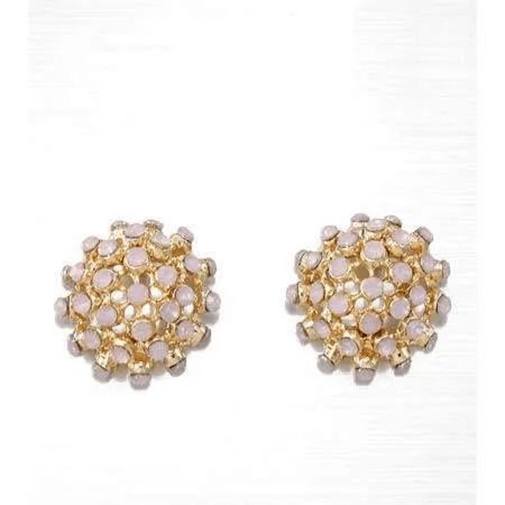 Ladies Fashionable Pink Stud Earrings - Picture 3 of 3